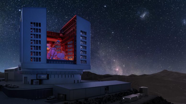 Giant Magellan Telescope Enclosure Rendering