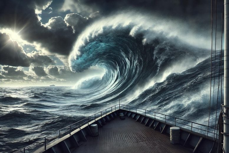 Giant Rogue Wave Concept Illustration