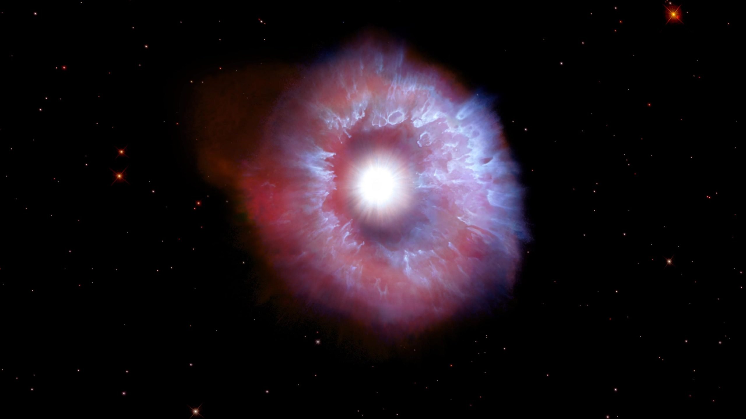 Hubble cattura una calda stella gigante sull’orlo della distruzione, che brilla con la brillantezza di un milione di soli