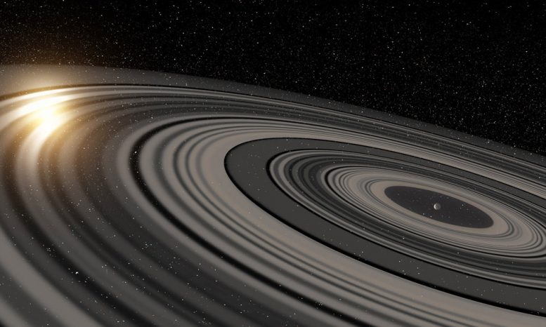 Gigantic Ring System Around J1407b Much Larger Than Saturn’s