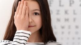 Girl Child Eye Test