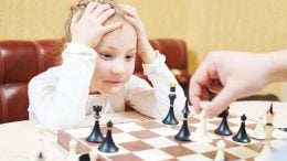 Girl Playing Chess Frustrated