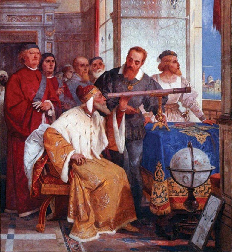 Giuseppe Bertini Painting of Galileo