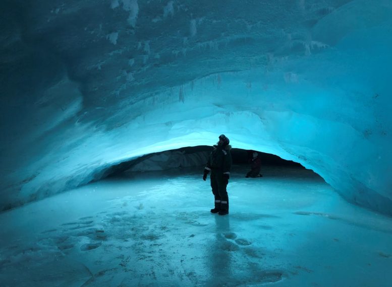 Glacier Cave Svalbard Norway
