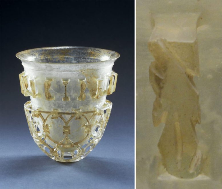 Glass Openwork Vessel Excavated at Cologne