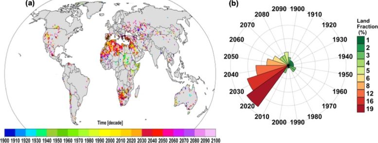 Global Map of Projected Day Zero Drought Emergence