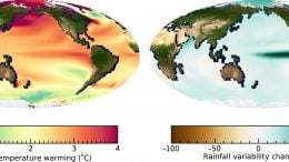 Global Ocean Warming Rainfall Variability