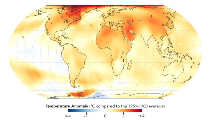 Global Temperature Anomaly 2021 Annotated