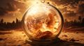 Global Warming Earth Climate Crisis Art Concept Illustration