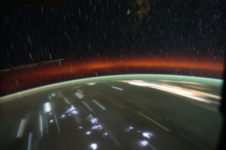Glow of Earth’s Atmosphere From Space Station