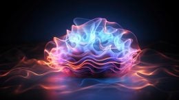 Glowing Brain Waves Abstract