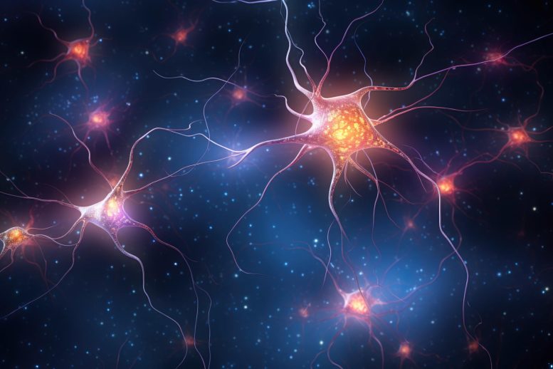 Glowing Bright Neurons