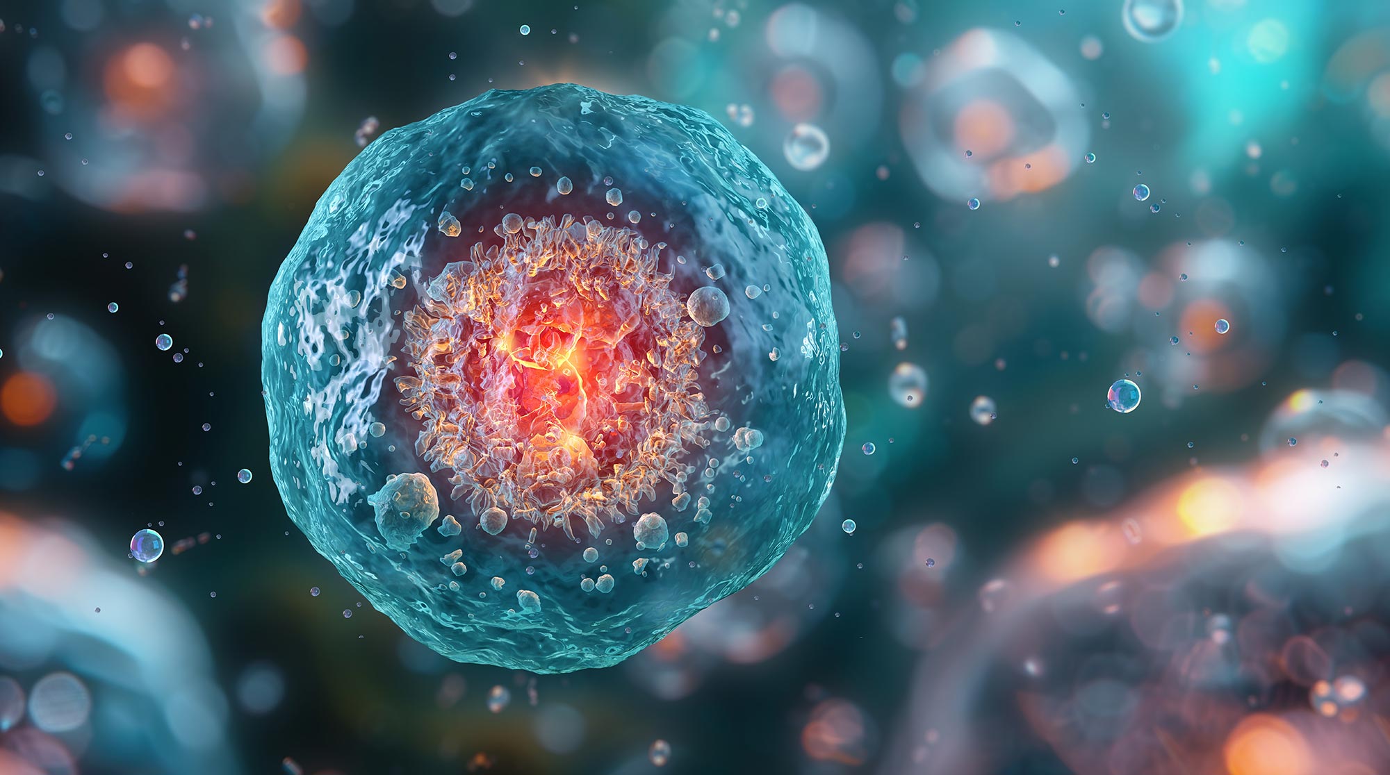 Glowing Cell Nucleus