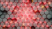 Glowing Energy Hexagon Material