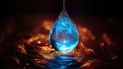 Glowing Water Drop