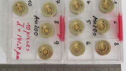 Gold lenses used to create gamma optics