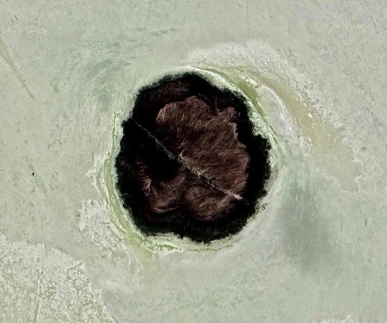 Google Earth Image of Round Spot 9