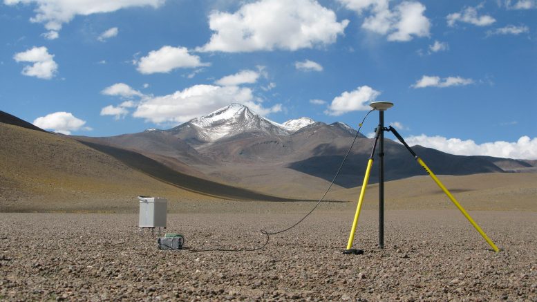 Gravimeter and GPS Station With Cerro Uturuncu