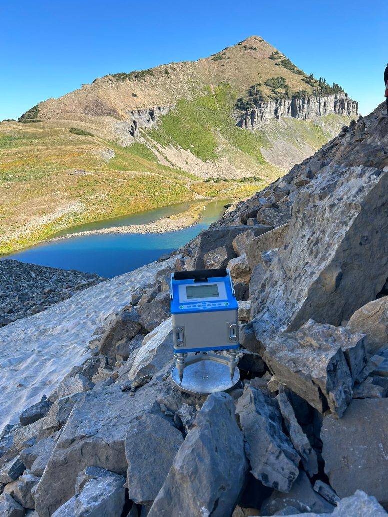 Gravimeter on Mount Timpanogos