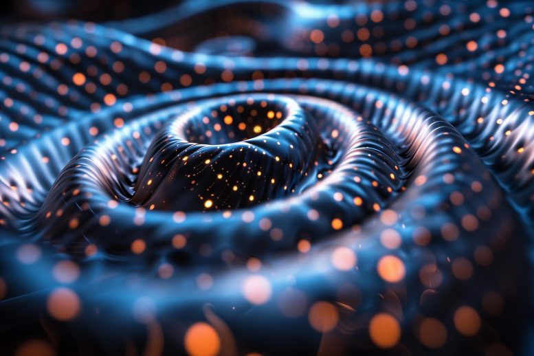 Gravitational Wave Detection Art Concept