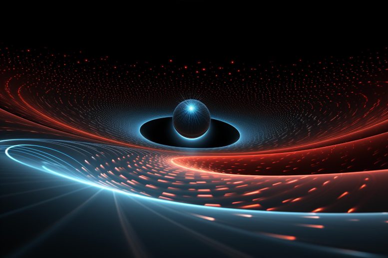 Gravitational Waves Astrophysics Art Concept