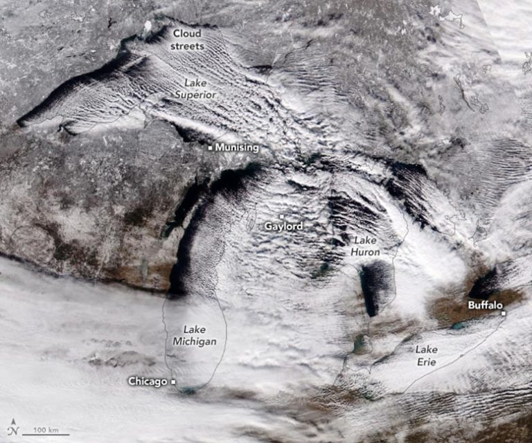 Stunning Satellite Photos Show Great Lakes Buried in Snow
