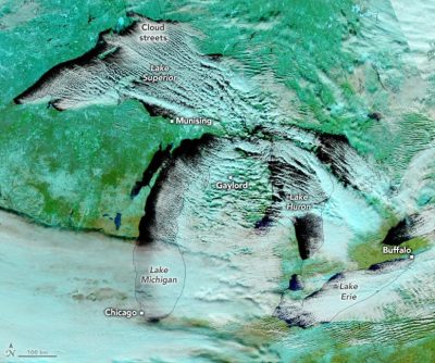Stunning Satellite Photos Show Great Lakes Buried in Snow