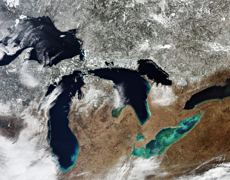Great Lakes From Space
