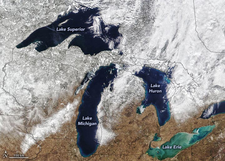 Great Lakes Snow February 2023 Annotated
