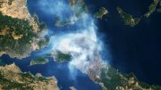 Greece Fire Natural Color August 2021