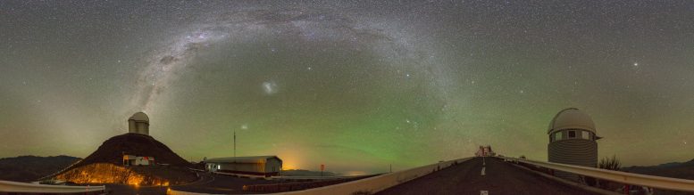 Green Airglow La Silla Observatory Equirectangular Projection