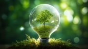 Green Energy Lightbulb Tree