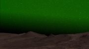 Green Glow in Martian Night