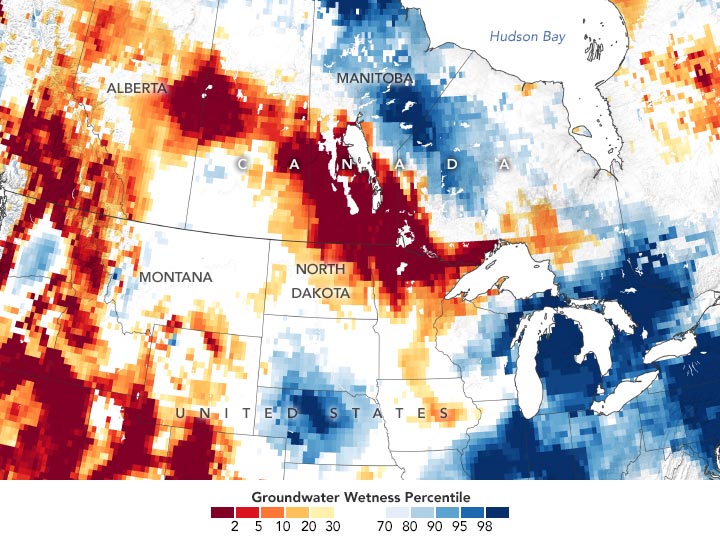 Groundwater Wetness US October 2021 Anotated