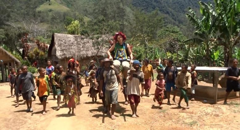 Group of Villagers Carrying František Vejmělka