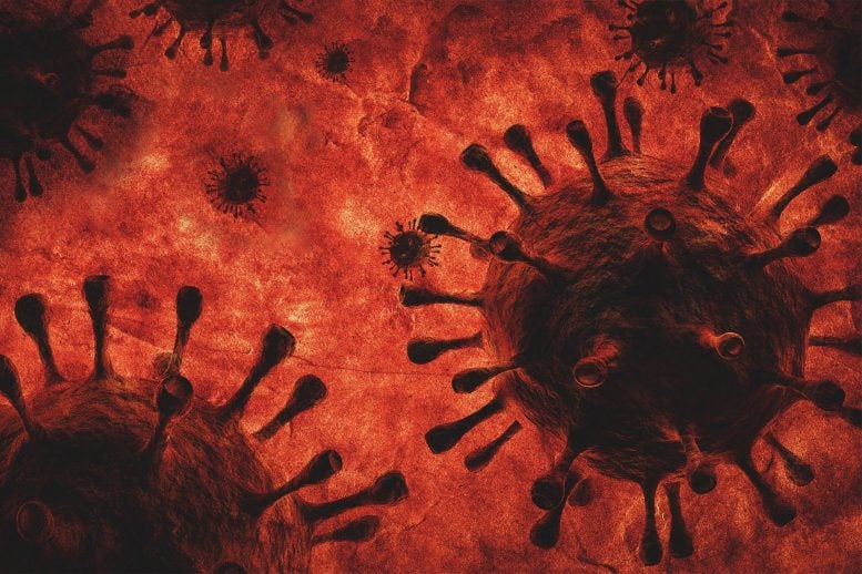 Grunge Coronavirus Illustration