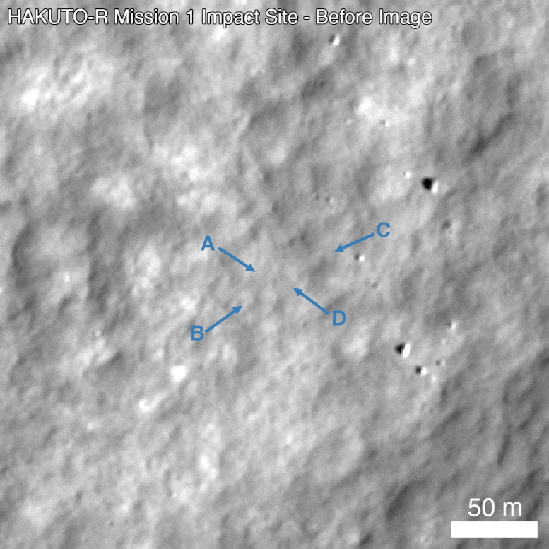 HAKUTO-R Mission 1 Lunar Lander Site