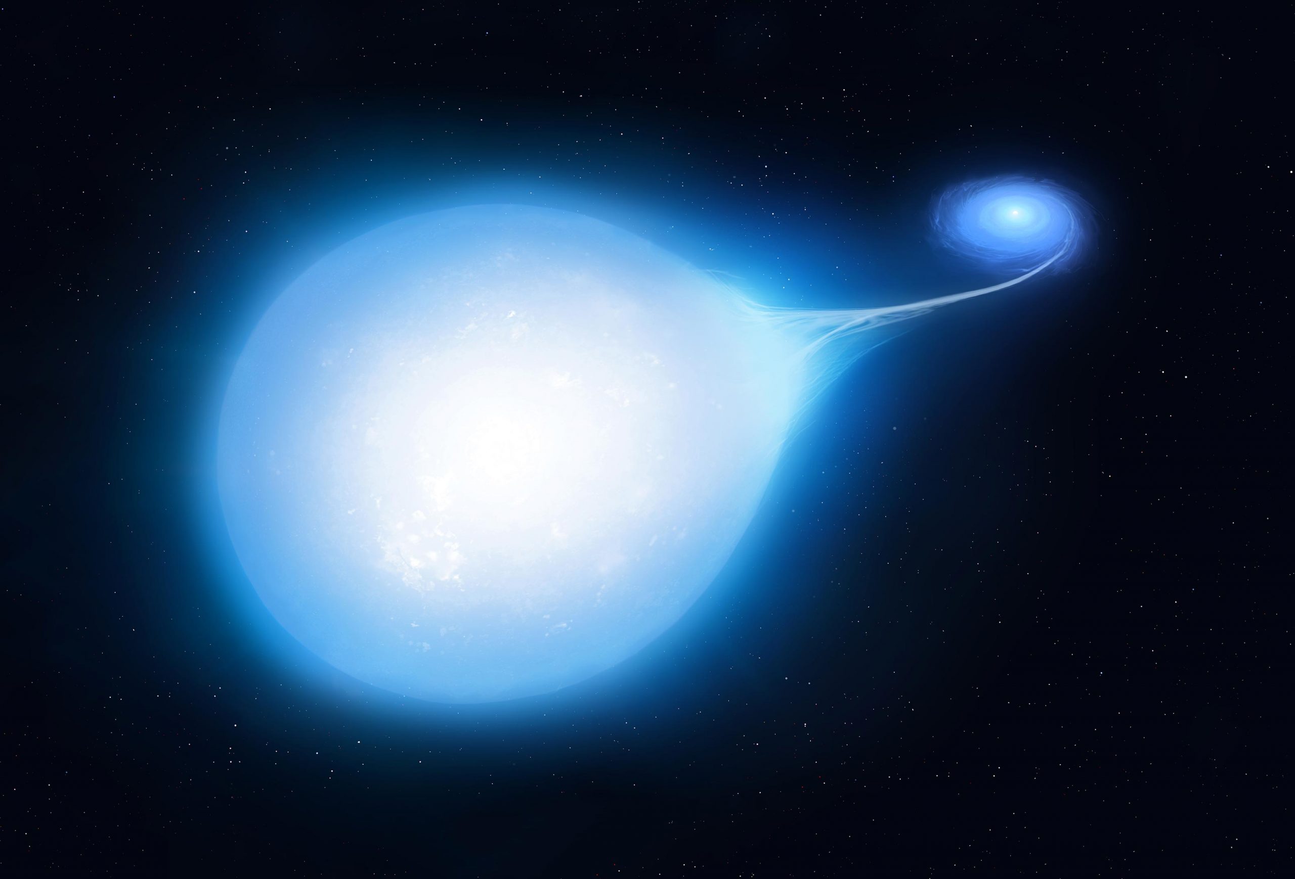 Astronomen sehen selten einen Stern in Form einer Träne