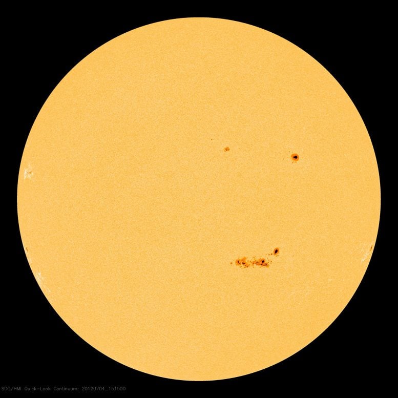 HMI Sunspot AR 1515