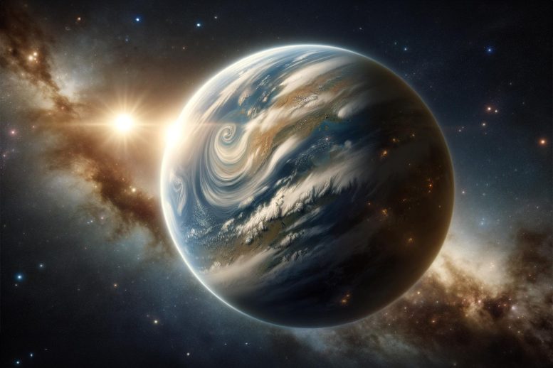 Habitable Exoplanet Art Concept
