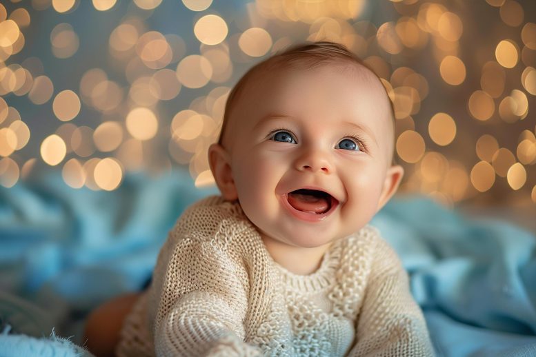 Happy Healthy Infant Baby Concept