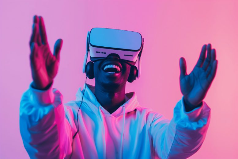 Happy Man Virtual Reality