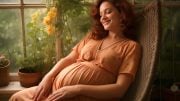 Happy Pregnant Woman Relaxing