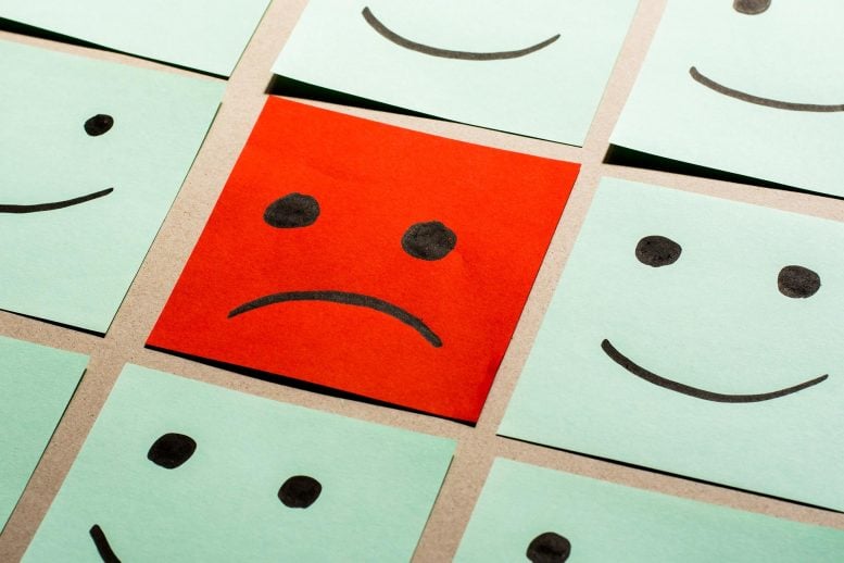 Happy Sad Face Emotions Sticky Paper