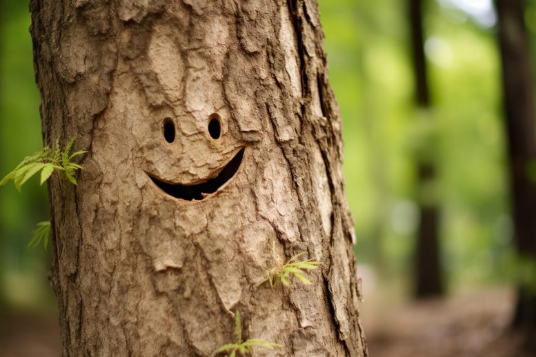 Happy Tree Smiley Face