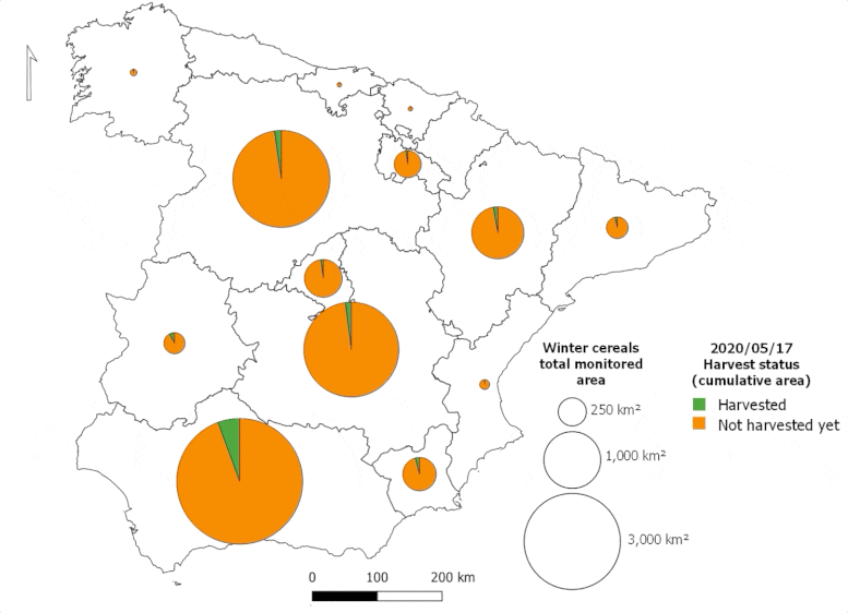 Harvest Monitoring in Spain