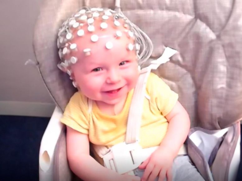 Headcap Records Infant Electrical Brain Responses