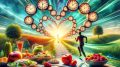 Healthy Heart Anti Aging Art Concept