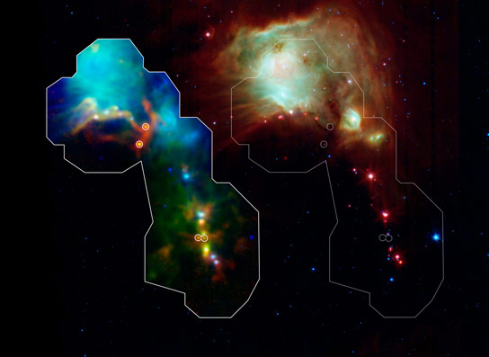 Herschel Views Some of the Youngest Stars Ever Seen