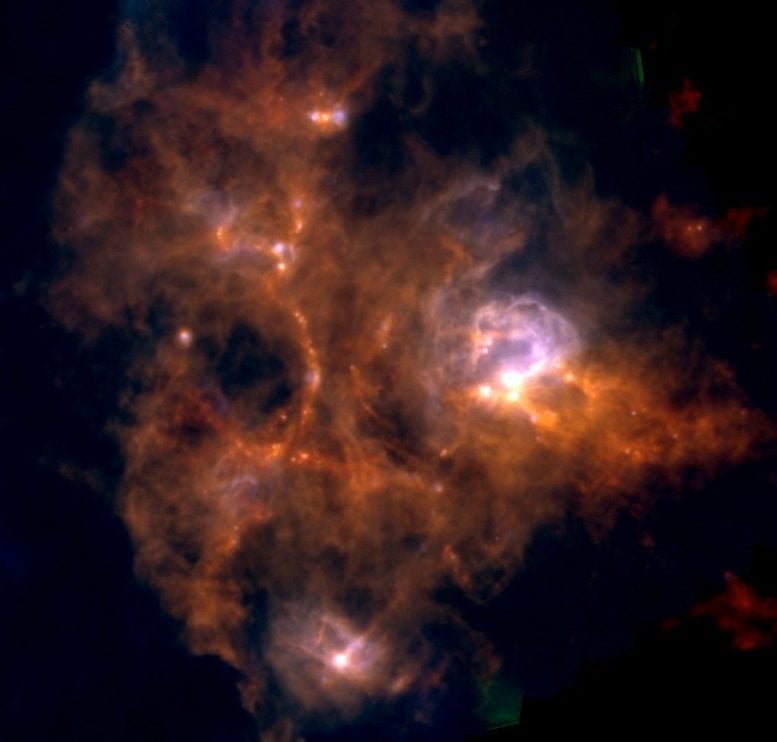 Herschel Views Star Factory NGC 7538